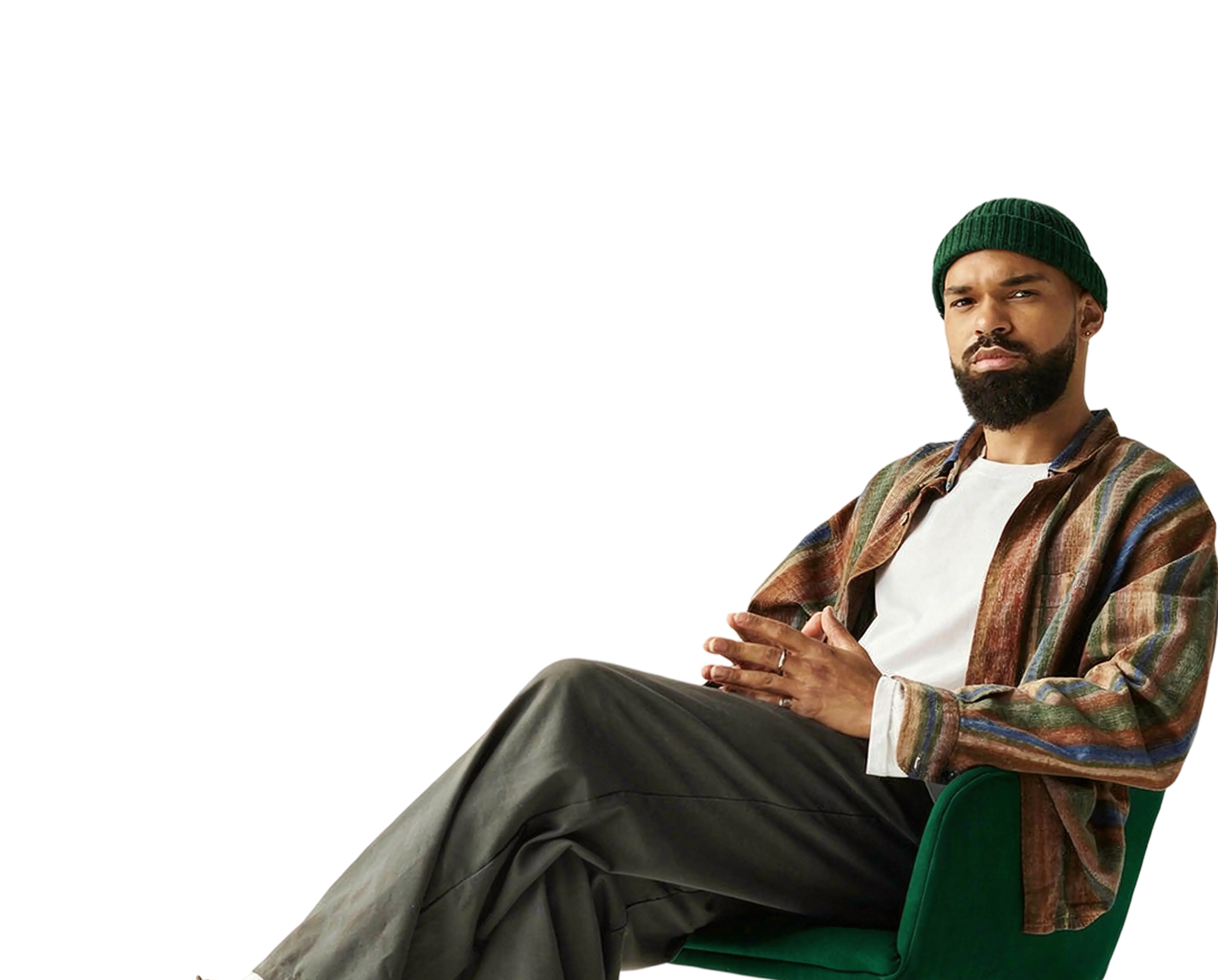 A Vendaw seller sitting confidently, in control of their business